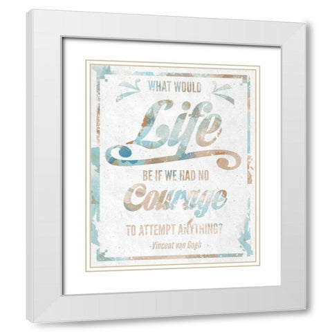 Never Fail II White Modern Wood Framed Art Print with Double Matting by SD Graphics Studio