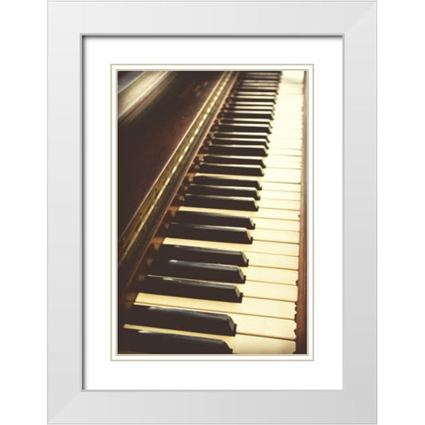 Play it Again White Modern Wood Framed Art Print with Double Matting by Bryant, Susan