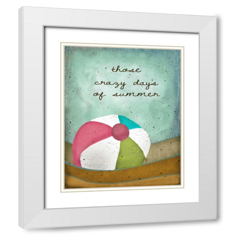 Crazy Days of Summer White Modern Wood Framed Art Print with Double Matting by Albert, Beth