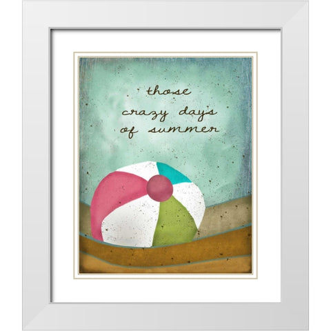 Crazy Days of Summer White Modern Wood Framed Art Print with Double Matting by Albert, Beth