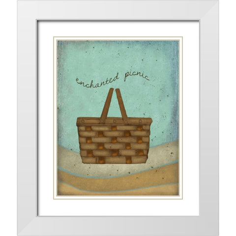 Enchanted Picnic White Modern Wood Framed Art Print with Double Matting by Albert, Beth