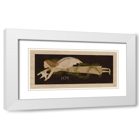 Angel Joy White Modern Wood Framed Art Print with Double Matting by Albert, Beth