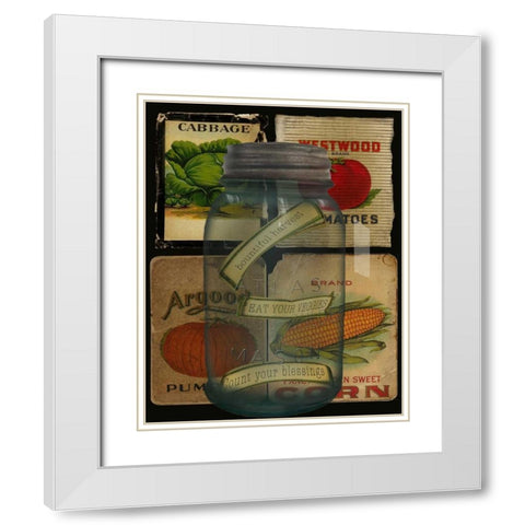 Kitchen Jar White Modern Wood Framed Art Print with Double Matting by Albert, Beth