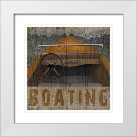 Boating White Modern Wood Framed Art Print with Double Matting by Albert, Beth