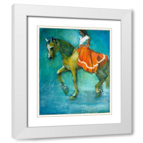 July Fourth White Modern Wood Framed Art Print with Double Matting by Hoffman, Kate