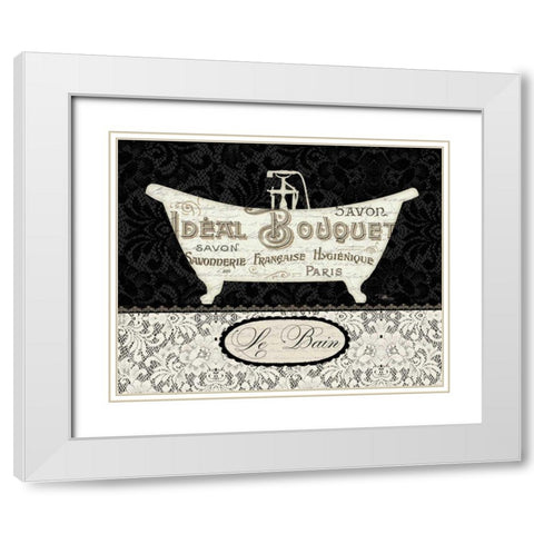 French Lace I White Modern Wood Framed Art Print with Double Matting by Pela Studio