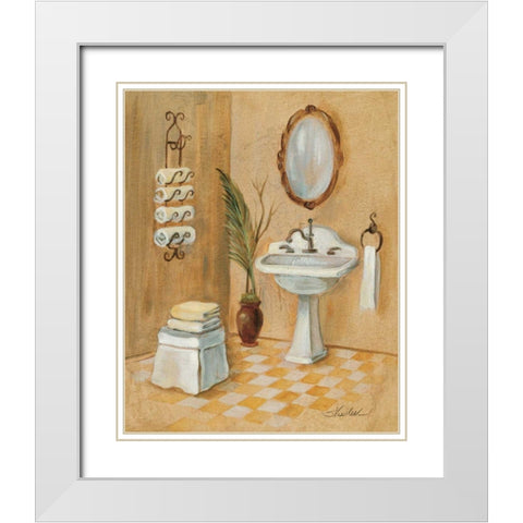 Light Bath II White Modern Wood Framed Art Print with Double Matting by Vassileva, Silvia