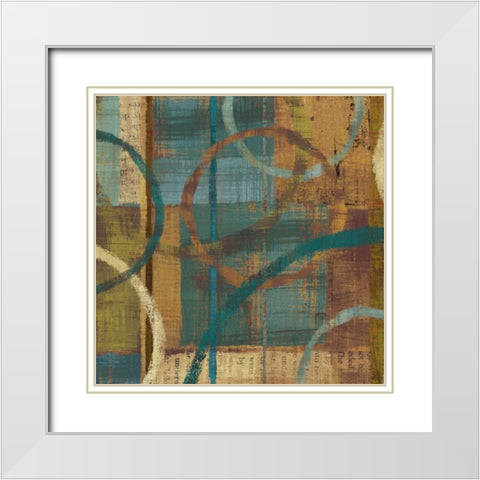 Tranquility I White Modern Wood Framed Art Print with Double Matting by Mullan, Michael