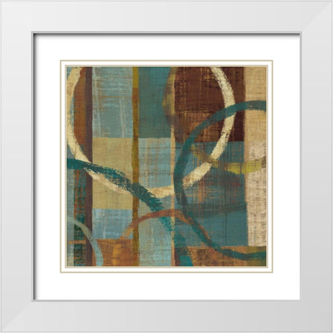 Tranquility II White Modern Wood Framed Art Print with Double Matting by Mullan, Michael