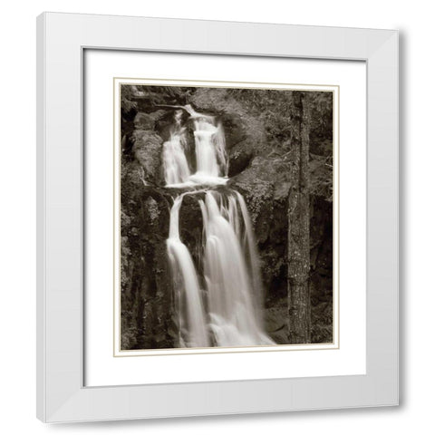 Kentucky Falls White Modern Wood Framed Art Print with Double Matting by Audit, Lisa