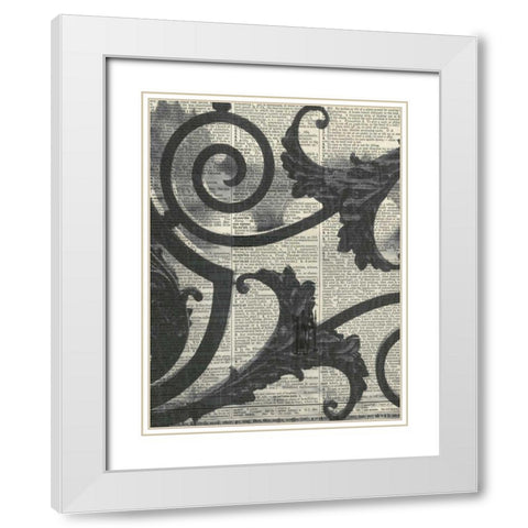 Architectural Paris II White Modern Wood Framed Art Print with Double Matting by Olivier, Marc