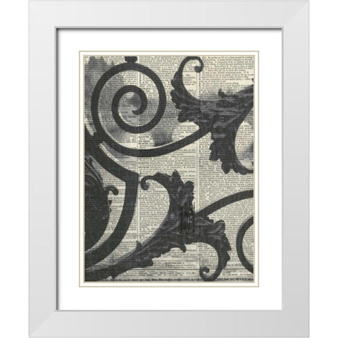 Architectural Paris II White Modern Wood Framed Art Print with Double Matting by Olivier, Marc