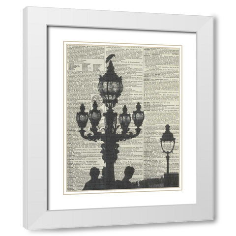 Architectural Paris III White Modern Wood Framed Art Print with Double Matting by Olivier, Marc