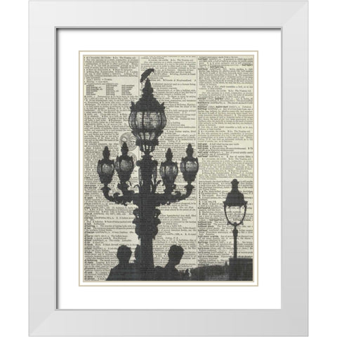 Architectural Paris III White Modern Wood Framed Art Print with Double Matting by Olivier, Marc