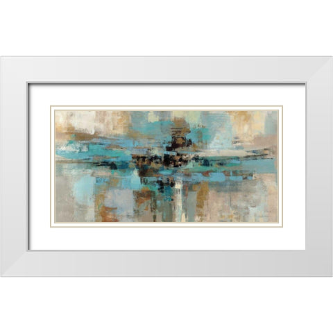Morning Fjord White Modern Wood Framed Art Print with Double Matting by Vassileva, Silvia