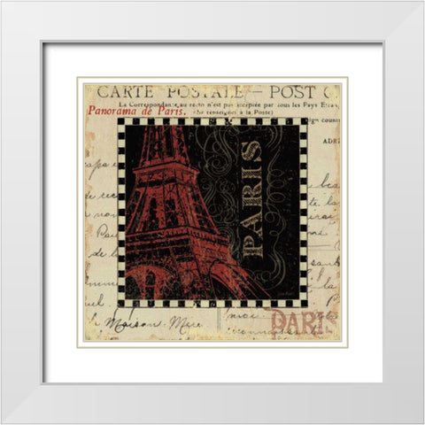 La Tour I White Modern Wood Framed Art Print with Double Matting by Audit, Lisa