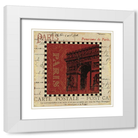 La Tour II White Modern Wood Framed Art Print with Double Matting by Audit, Lisa