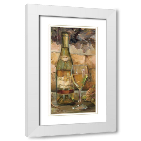 Le Cour de le Chateau II White Modern Wood Framed Art Print with Double Matting by Hageman, Marilyn