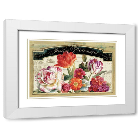 Garden View I White Modern Wood Framed Art Print with Double Matting by Audit, Lisa