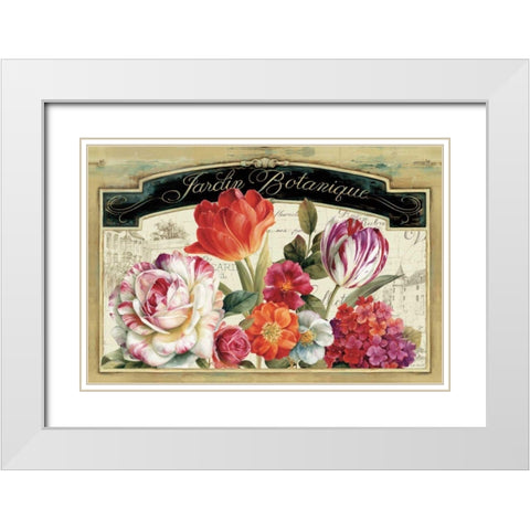 Garden View I White Modern Wood Framed Art Print with Double Matting by Audit, Lisa