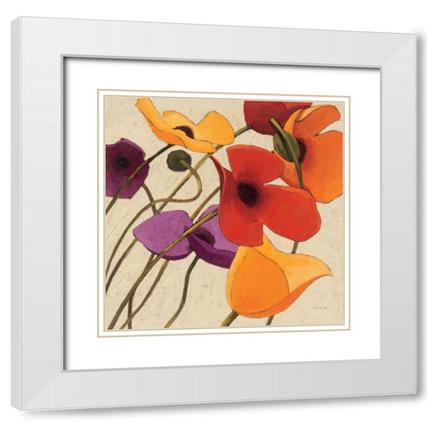 Up Two White Modern Wood Framed Art Print with Double Matting by Novak, Shirley