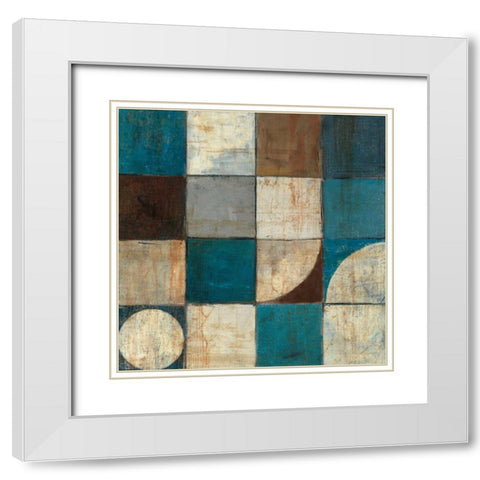 Tango Detail I White Modern Wood Framed Art Print with Double Matting by Schick, Mike