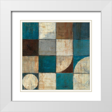 Tango Detail I White Modern Wood Framed Art Print with Double Matting by Schick, Mike