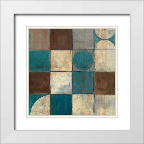 Tango Detail II White Modern Wood Framed Art Print with Double Matting by Schick, Mike
