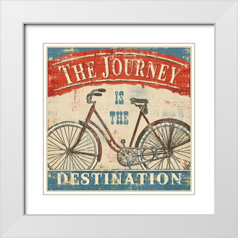 Beautiful Ride II White Modern Wood Framed Art Print with Double Matting by Pela Studio