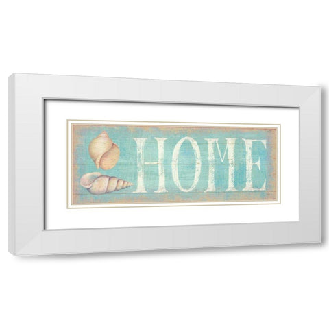 Pastel Home White Modern Wood Framed Art Print with Double Matting by Brissonnet, Daphne