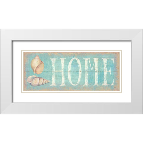 Pastel Home White Modern Wood Framed Art Print with Double Matting by Brissonnet, Daphne