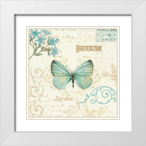 Natural Elegance II White Modern Wood Framed Art Print with Double Matting by Pela Studio