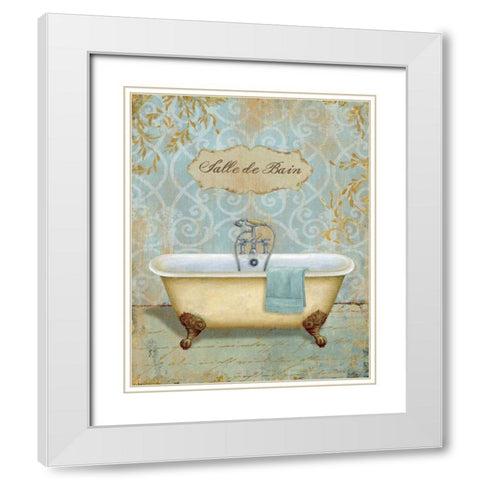 Salle de Bain I White Modern Wood Framed Art Print with Double Matting by Brissonnet, Daphne