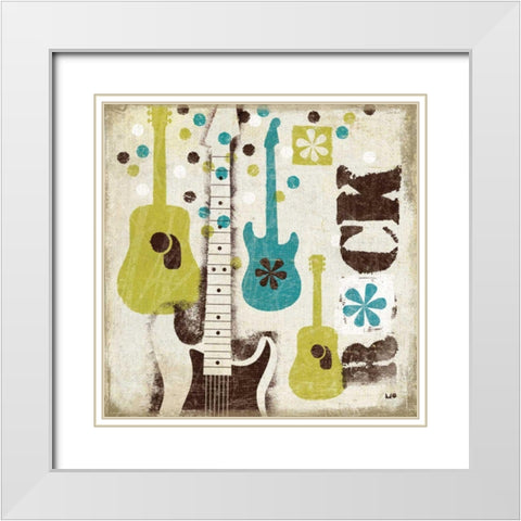 60s Revival I White Modern Wood Framed Art Print with Double Matting by Mullan, Michael