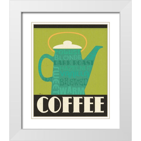 Kitchen It III White Modern Wood Framed Art Print with Double Matting by Pela Studio