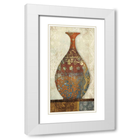 Indian Vessels II White Modern Wood Framed Art Print with Double Matting by Hershey, Moira