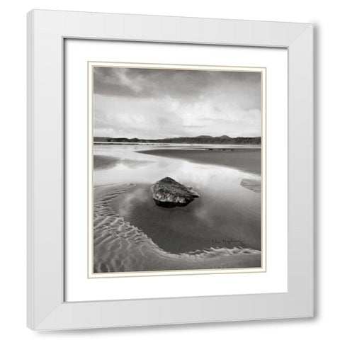 Shi Shi Beach - Low Tide I White Modern Wood Framed Art Print with Double Matting by Audit, Lisa