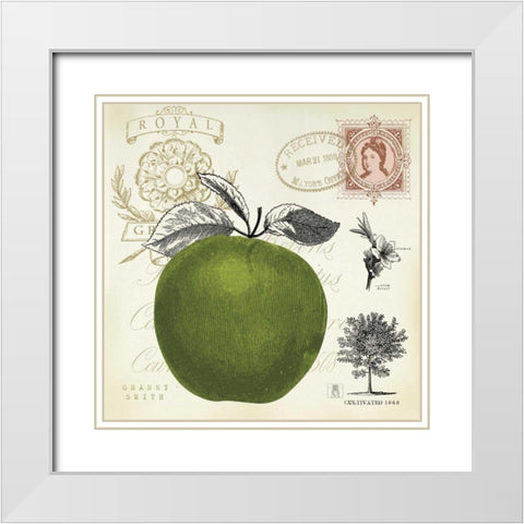 Apple Notes White Modern Wood Framed Art Print with Double Matting by Studio Mousseau
