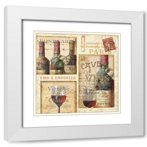 French Cellar II White Modern Wood Framed Art Print with Double Matting by Pela