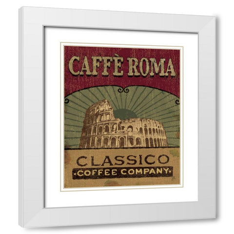 Coffee Blend I White Modern Wood Framed Art Print with Double Matting by Brissonnet, Daphne