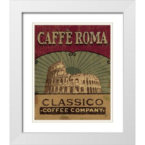Coffee Blend I White Modern Wood Framed Art Print with Double Matting by Brissonnet, Daphne