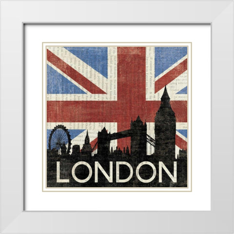 London White Modern Wood Framed Art Print with Double Matting by Hershey, Moira