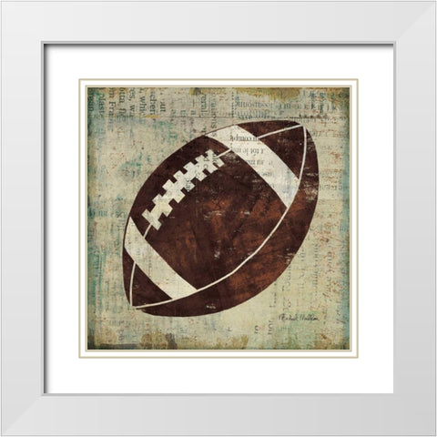 Ball IV White Modern Wood Framed Art Print with Double Matting by Mullan, Michael