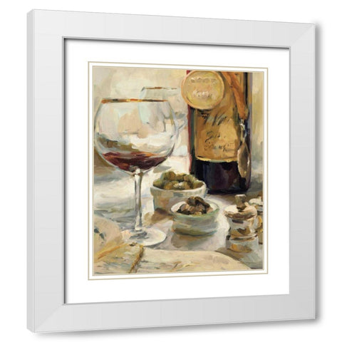 Award Winning Wine I White Modern Wood Framed Art Print with Double Matting by Hageman, Marilyn