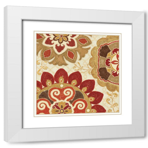 Eastern Tales I White Modern Wood Framed Art Print with Double Matting by Brissonnet, Daphne