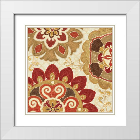 Eastern Tales I White Modern Wood Framed Art Print with Double Matting by Brissonnet, Daphne