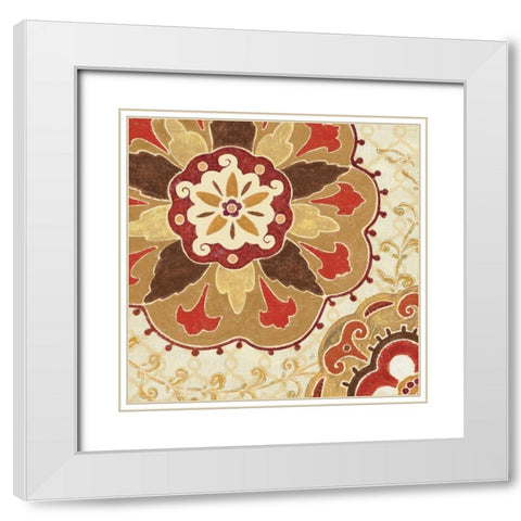 Eastern Tales II White Modern Wood Framed Art Print with Double Matting by Brissonnet, Daphne