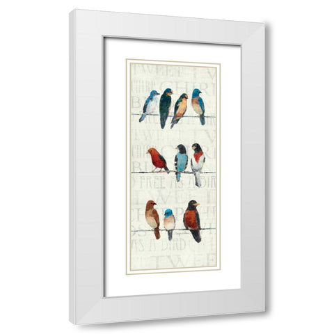 The Usual Suspects Panel I White Modern Wood Framed Art Print with Double Matting by Tillmon, Avery