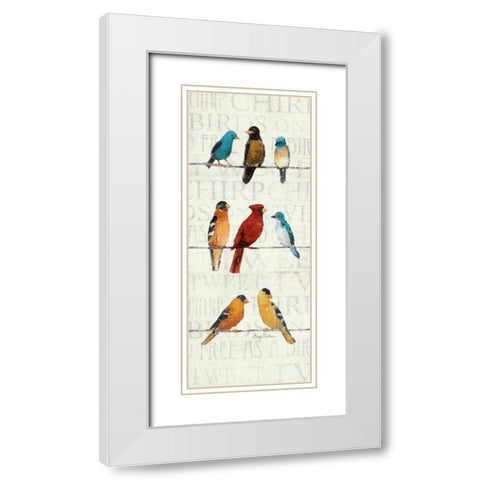 The Usual Suspects Panel II White Modern Wood Framed Art Print with Double Matting by Tillmon, Avery