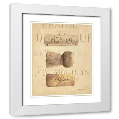 Chateau Nouveau Element V White Modern Wood Framed Art Print with Double Matting by Fabiano, Marco